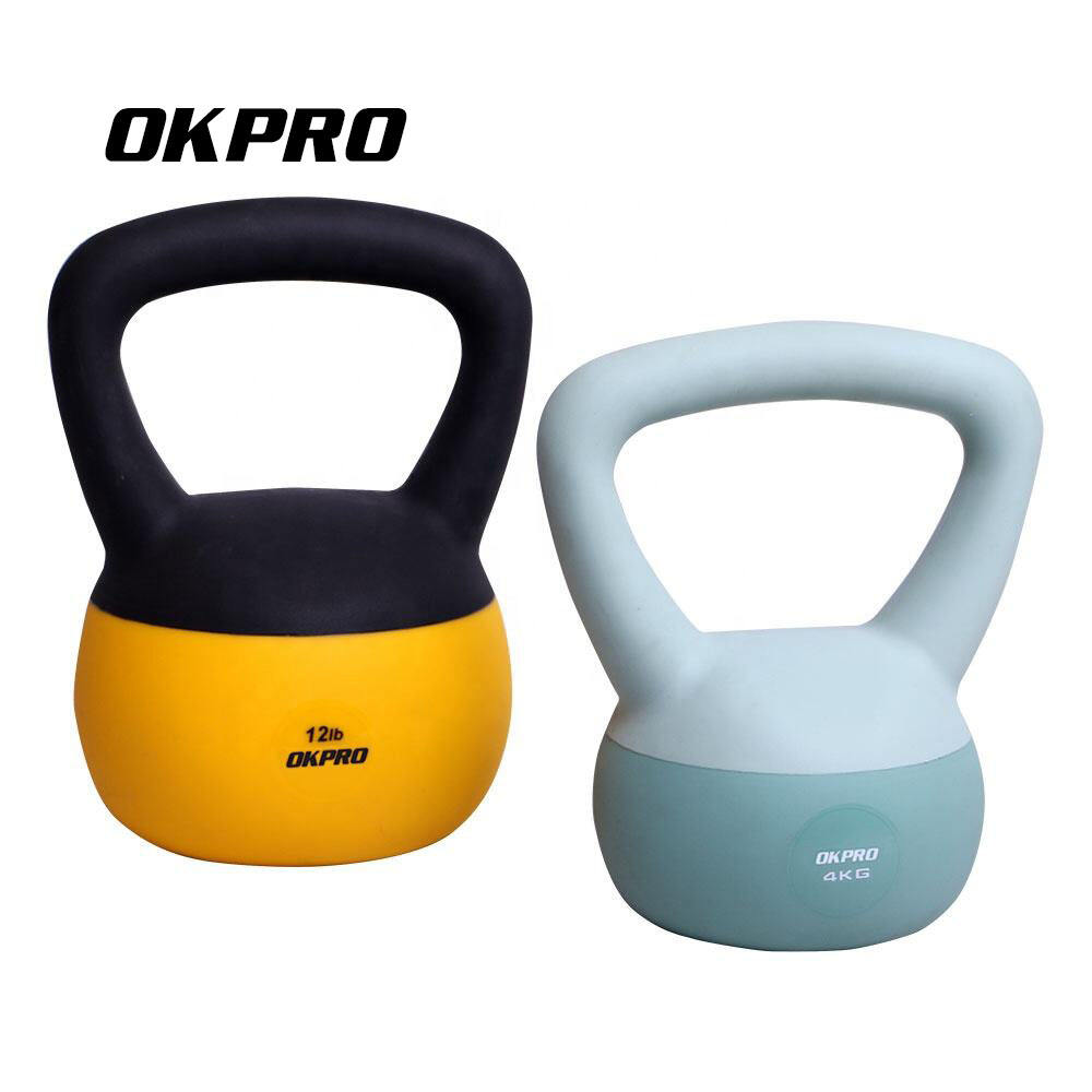 OK1009F Free Weight Home Fitness Gym Equipment Weightlifting Strength Training Iron Sand Mixture Soft Kettlebell