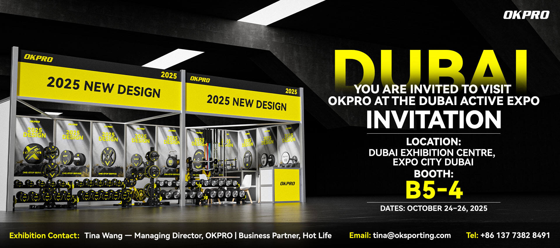 We're at Dubai Active Expo – Come See OKPRO's Latest Innovations!