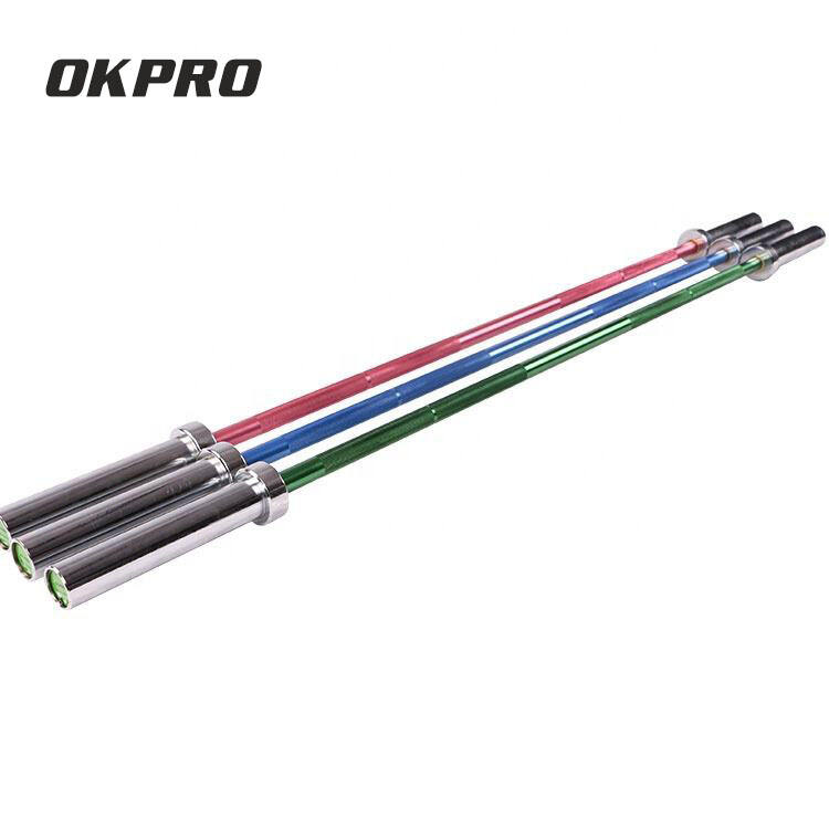 OKPRO Gym Fitness Aluminum Bar Powerlifting Weightlifting Barbell Bar