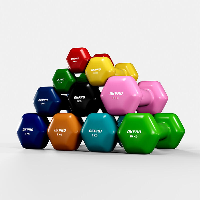 Vinyl Dumbbells Wholesale-Durable Coated Hand Weights for Gyms