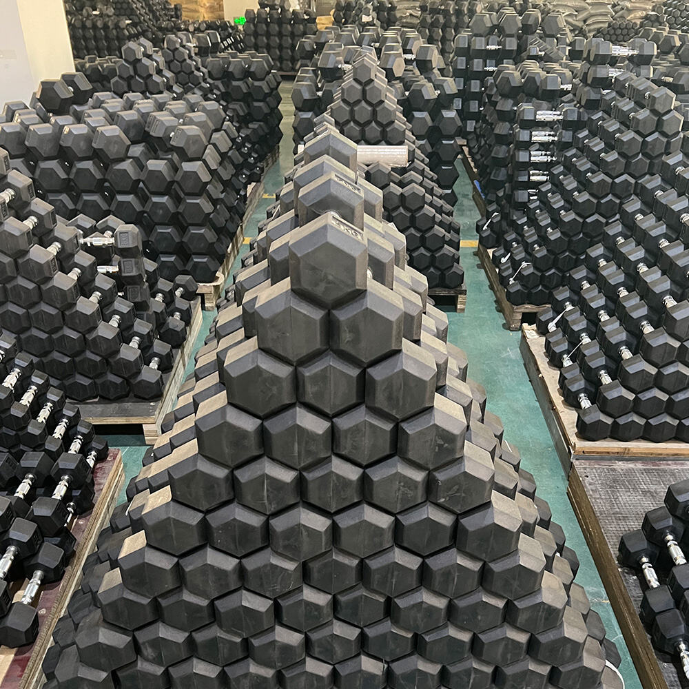 Оптовая продажа резиновых гантелей для идеальных решений в области фитнеса