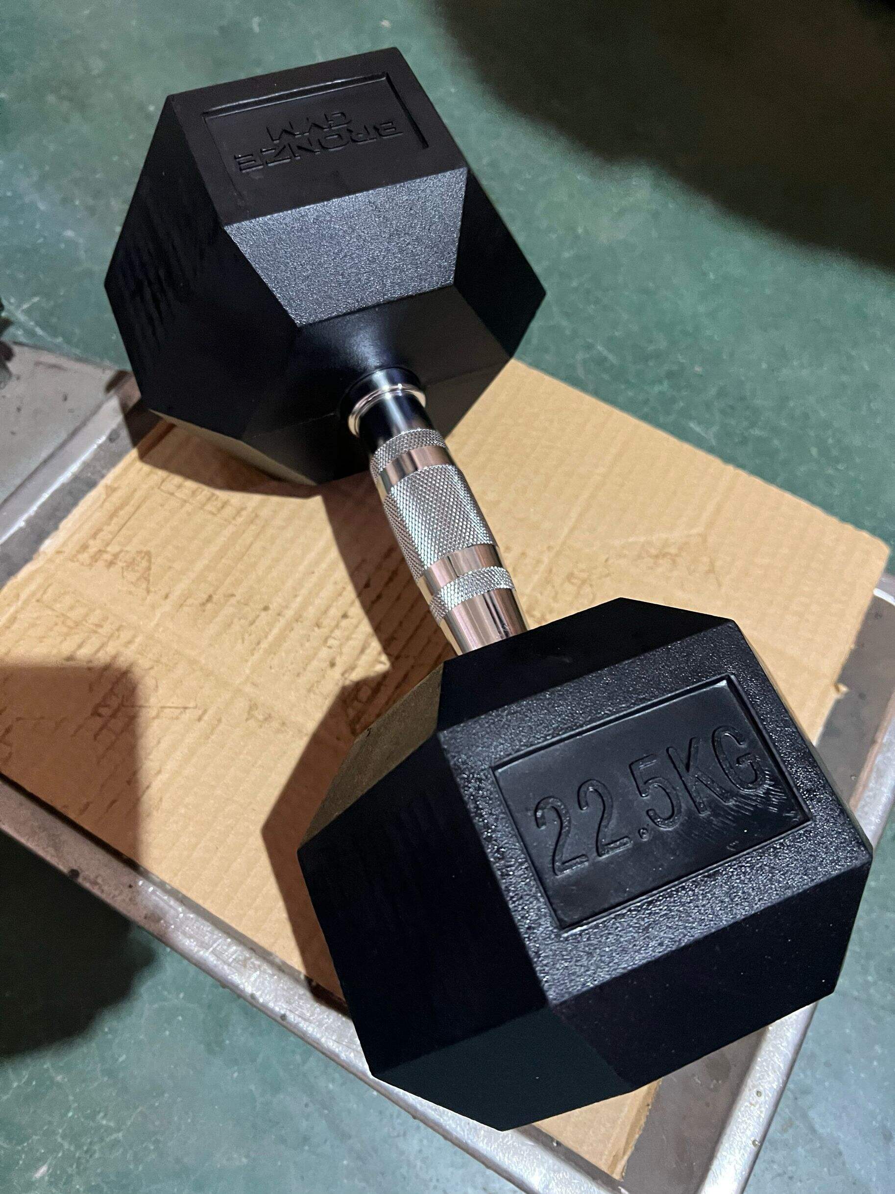 Why are hex dumbbells more useful for gyms? 