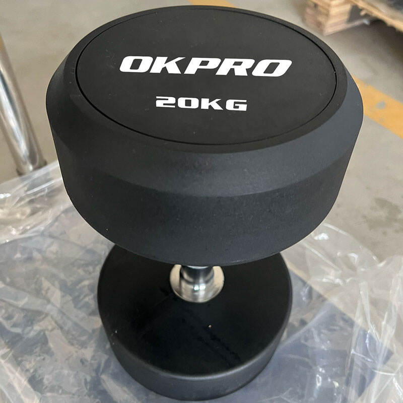 Оптовый заказ премиальных резиновых гантелей для фитнес-центров