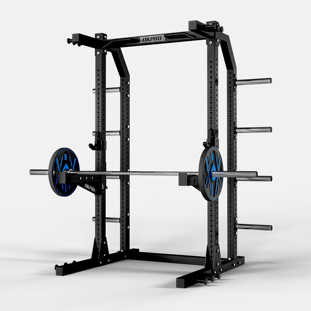 Half Rack Power Cage-Durable Strength Training Solution for Gyms & Fitness Studios