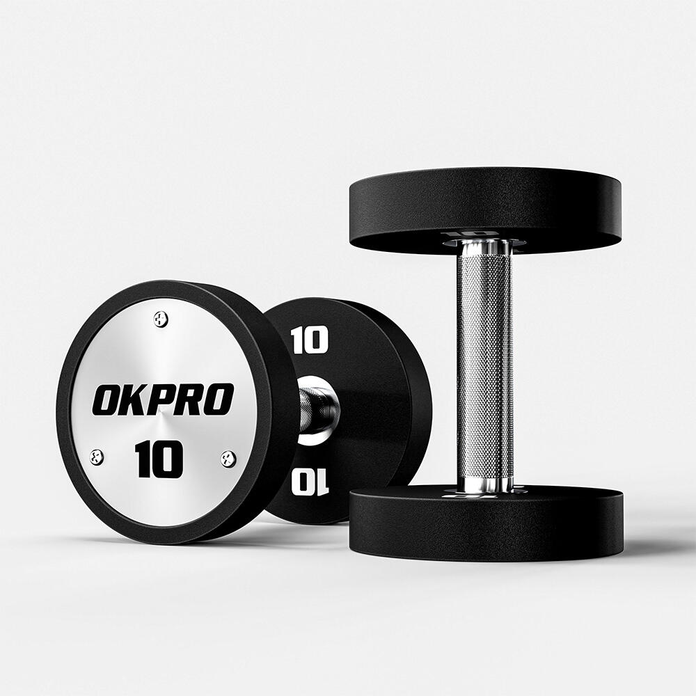 Commercial Urethane Dumbbells-Bulk Gym Equipment Supplier-OKPRO