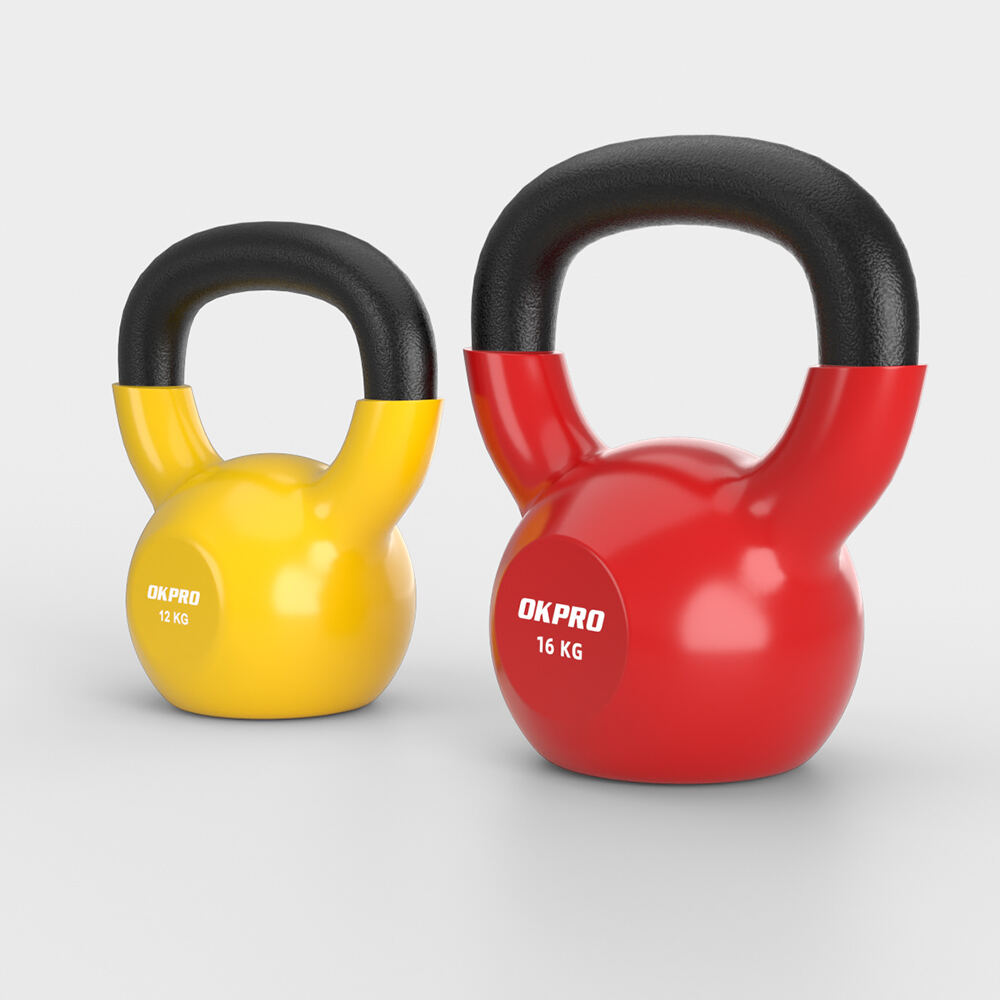Vinyl Kettlebell-Durable for Commercial Gyms