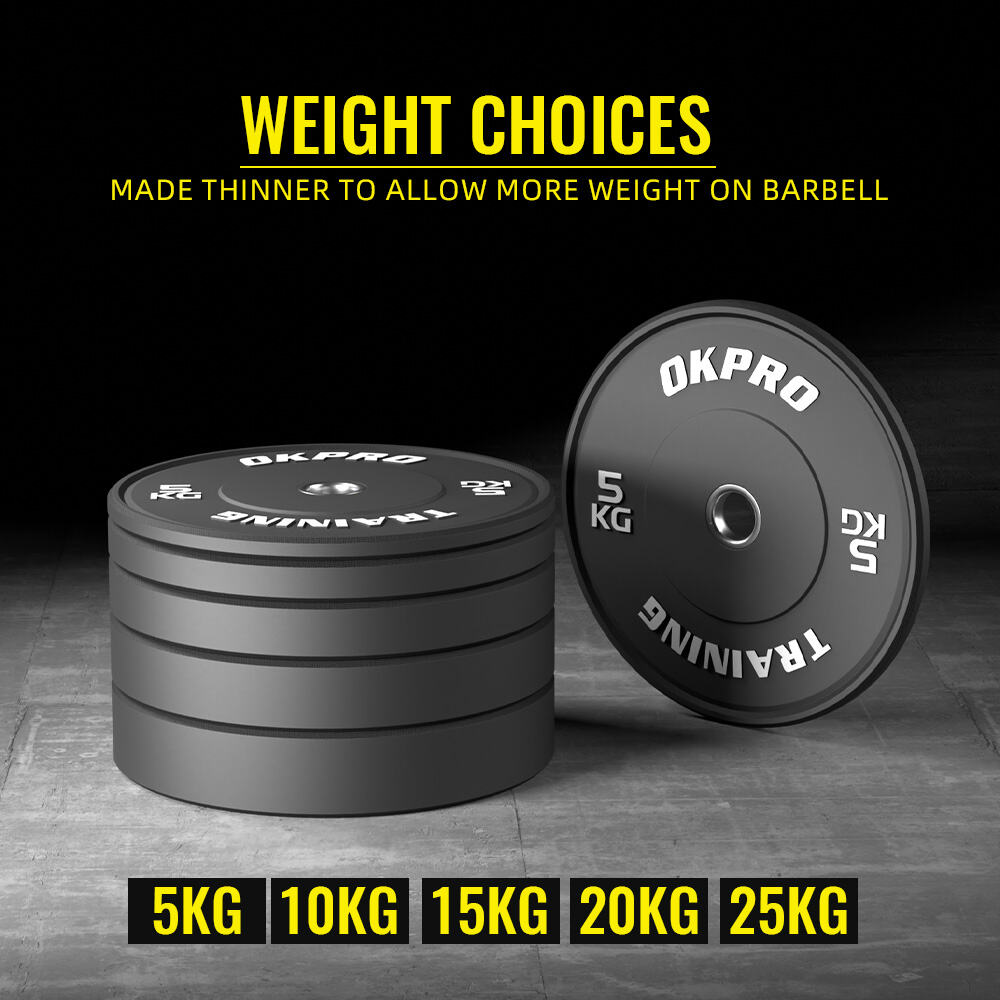 Plaques de Bumper en Uréthane Premium pour Fitness Professionnel