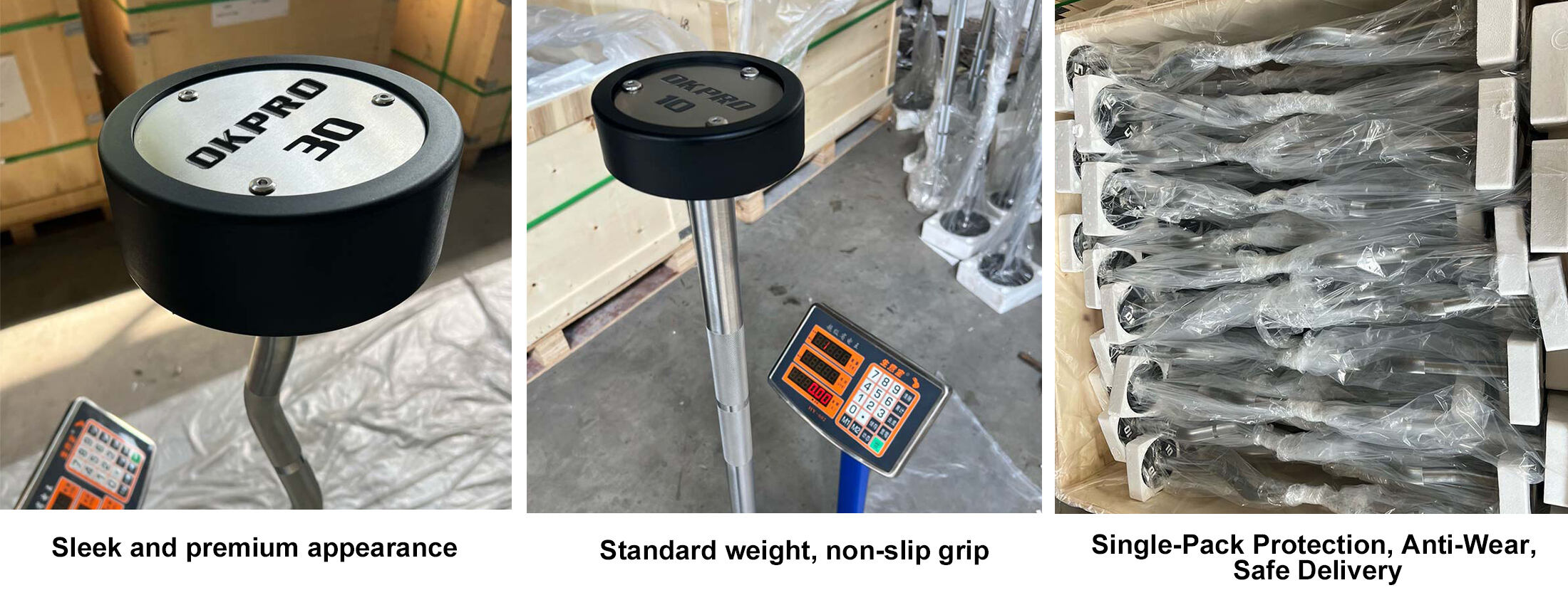 premium fixed barbell heavy duty anti rustfor strength training-0