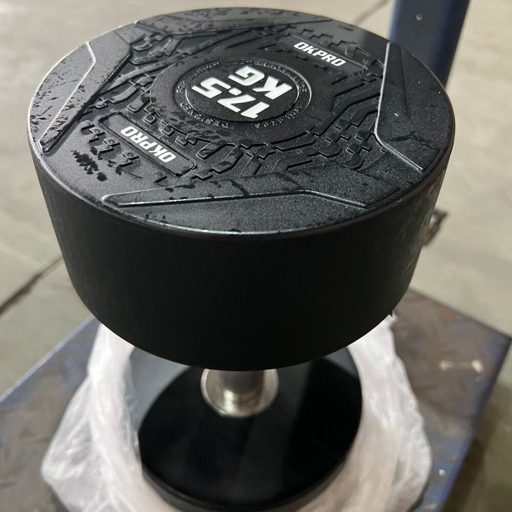 Премиальные резиновые гантели для спортзала — прочное и универсальное фитнес-оборудование