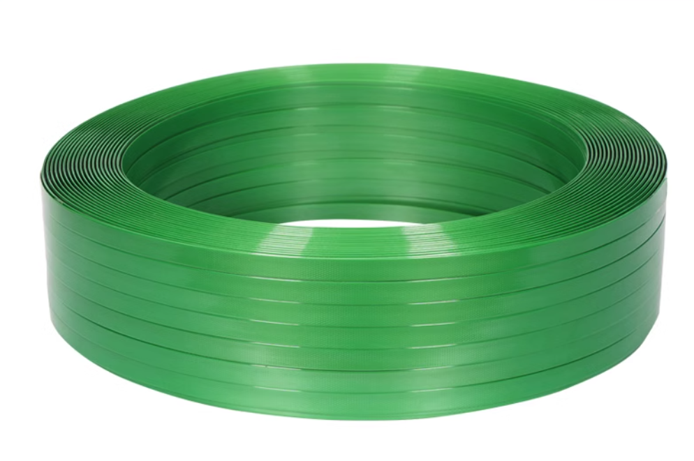 Lightweight and easy to use green pet strap for efficient packaging