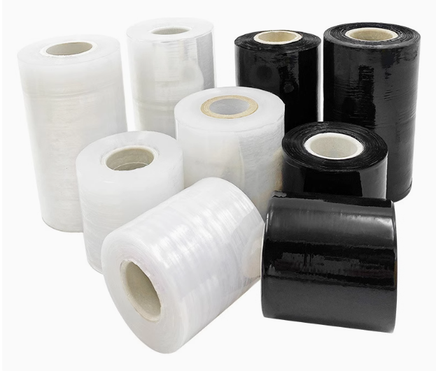 USE BLACK STRETCH FILM FOR EASY WRAP AND SECUREMENTS