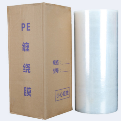 The durability and strength of machine stretch film for securing pallet loads.