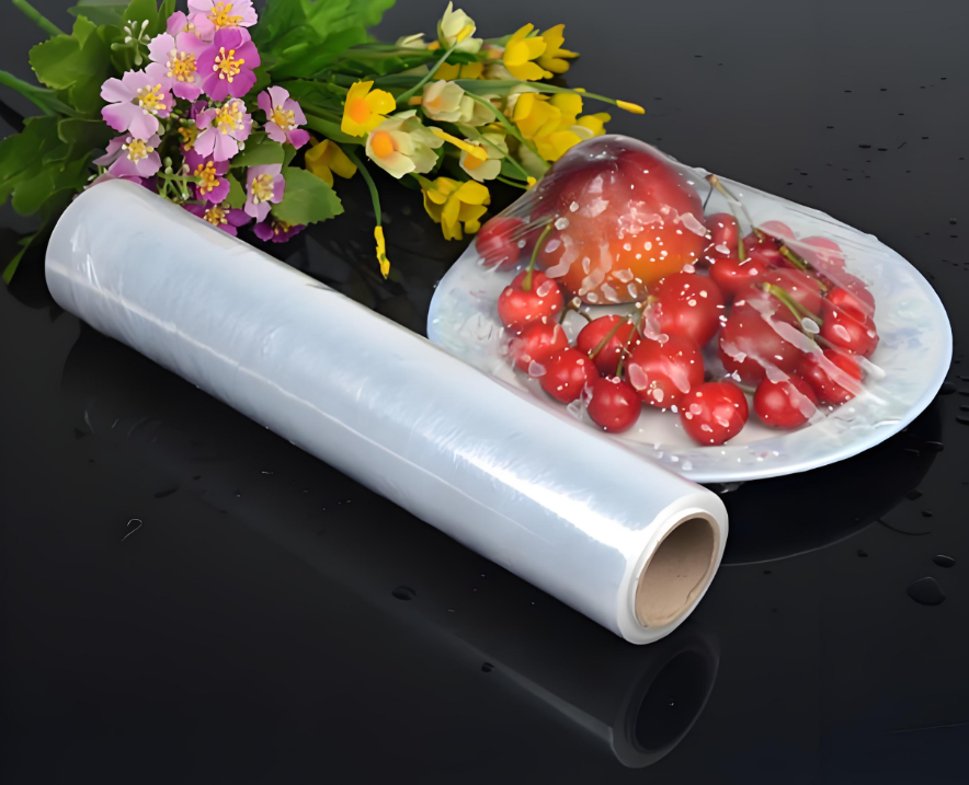 Creating a DIY flower arrangement with plastic wrap as the secret ingredient