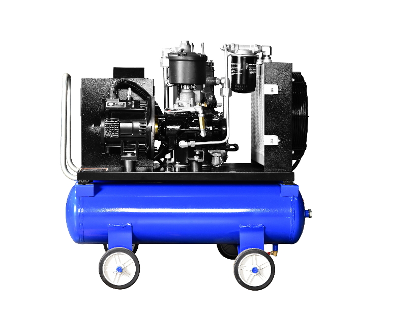 AC Series Mobile Permanent Magnet Frequency Conversion Double Tank Screw Machine