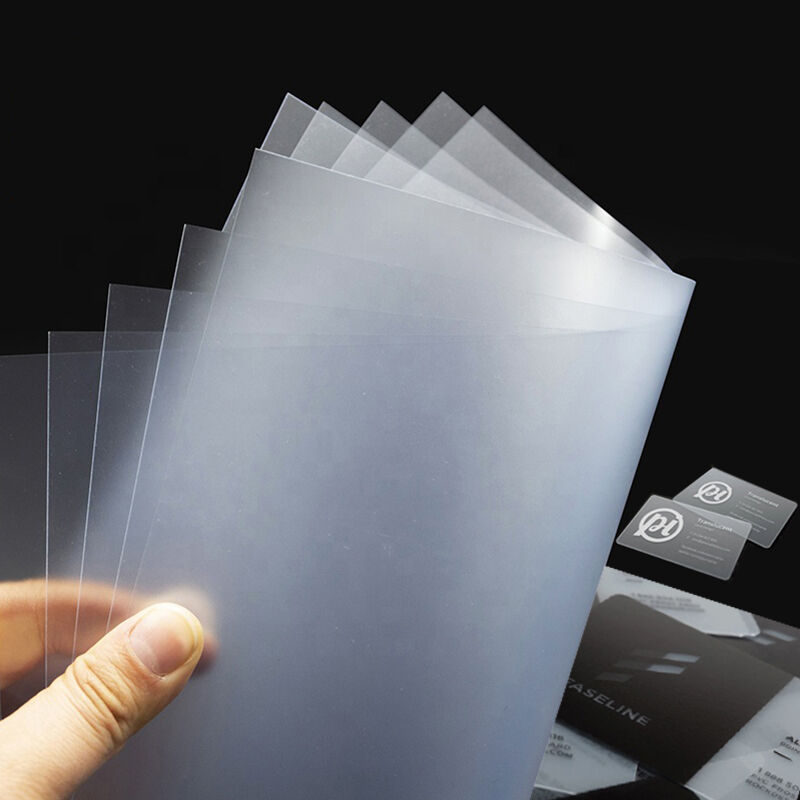 transparente, satinierte, mattierte PVC-Platten mit 0,5–6 mm Dicke für den Druck