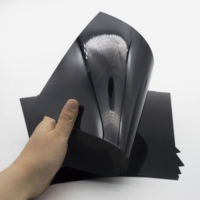 Hochwertige starre schwarze PVC-Platte mit 0,4 mm Dicke für das Vakuumformen