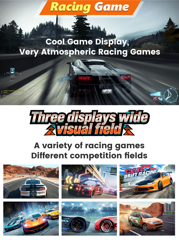 Immersive 6 Axis Racing Simulator Arcade Machine