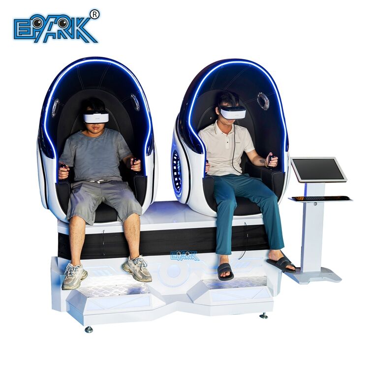 Amusement Park Arcade Virtual Reality Roller Coaster Vr Simulator Game Machine 2 Seats 9d Vr Egg Chairs