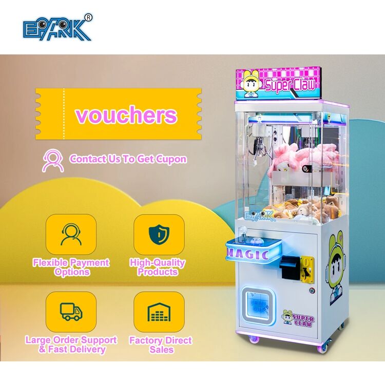 Coin Operated Plush Toy Prize Gift Vending Machines Arcade Crane Doll Claw Machine