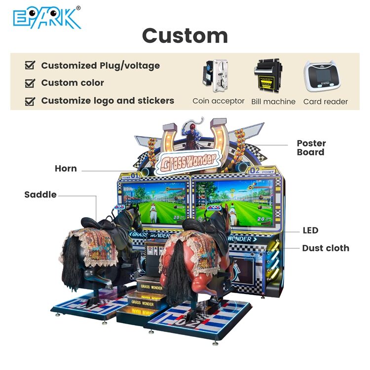2 Player Horse Racing Arcade Machine Riding Simulator Game
