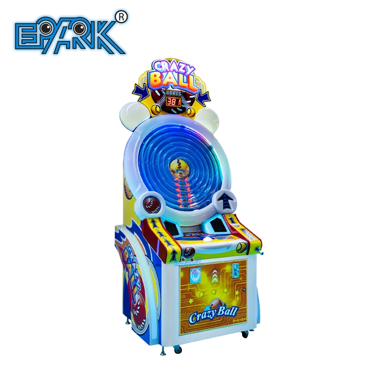 Arkada tanga boshqariladigan lotereya chiptalari mashinasi Crazy Ball Wheel Runner Game Machines