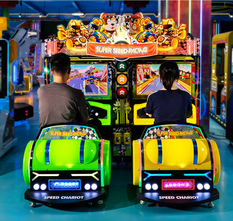 Coin Operated Game Machine Arcade Super Speed Racing Machine For Kids