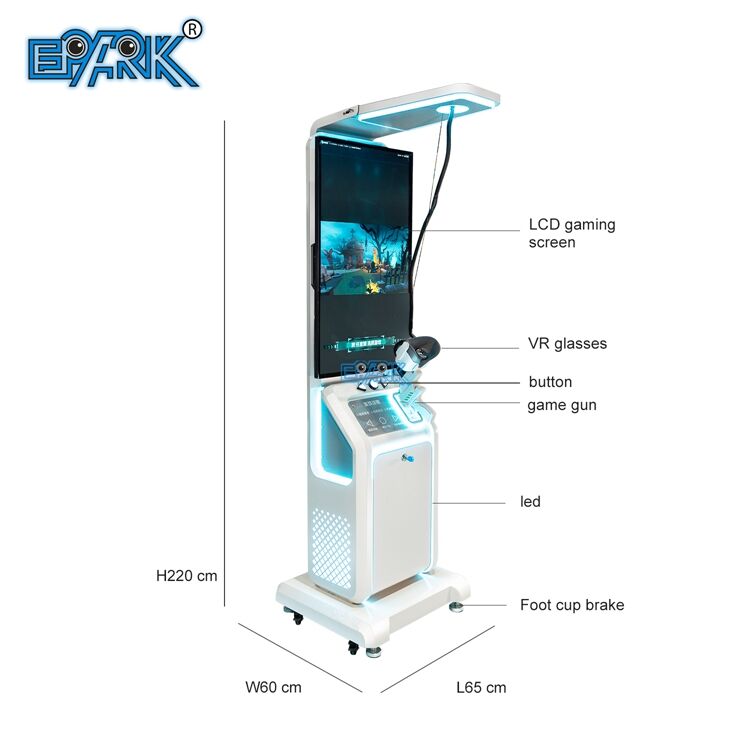 Theme Park Virtual Reality Game VR Gun Simulator Shooting Game Machine ...