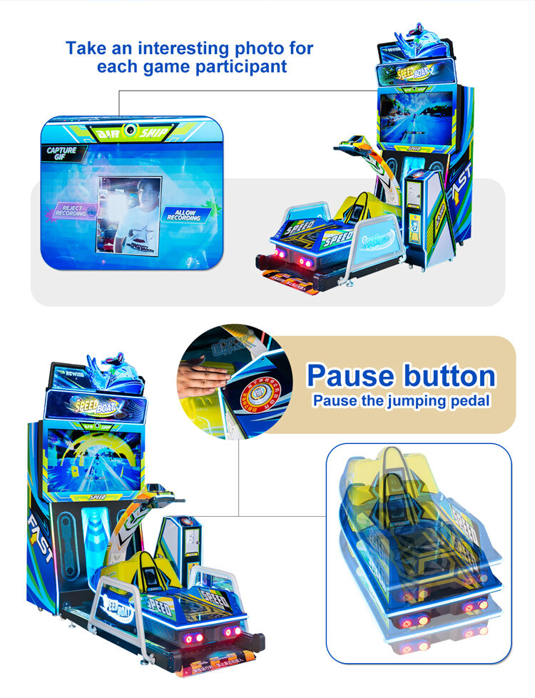 Speed Boat Racing Rowing Arcade Machine