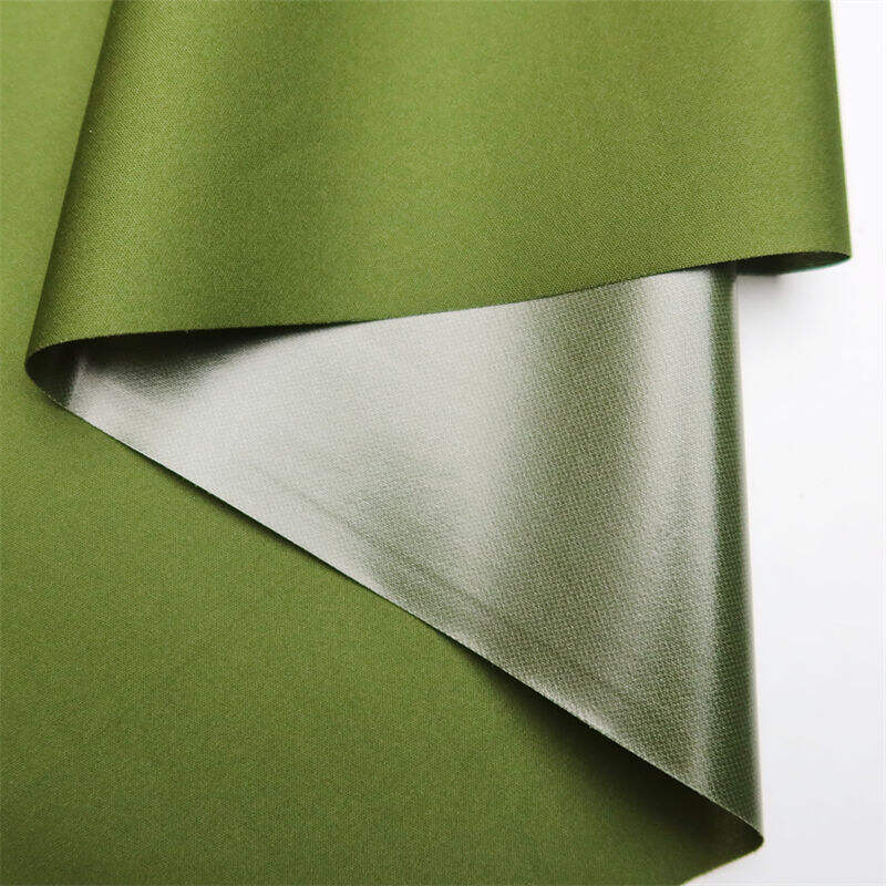 Tissu d'oreiller gonflable d'extérieur en polyester tricoté 30D avec revêtement TPU - Vert