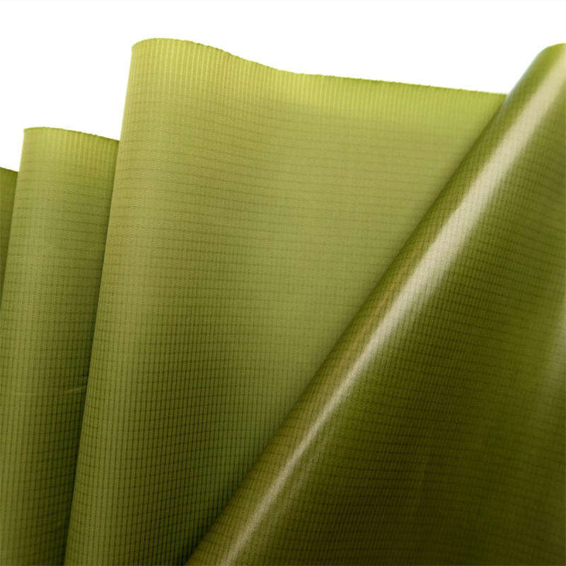 Tissu en nylon 40D enduit de TPU Tissu gonflable laminé en TPU - Vert végétal