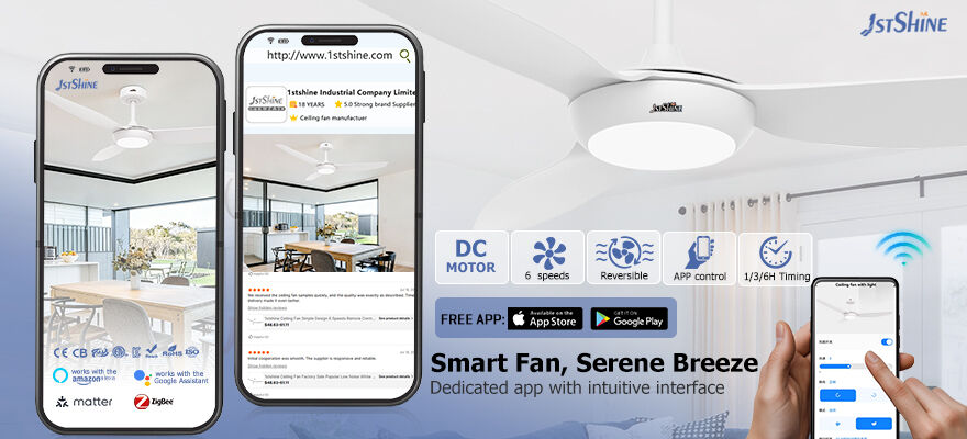Upplev den ultimata komforten med våra utomhus-DC-takfläktar