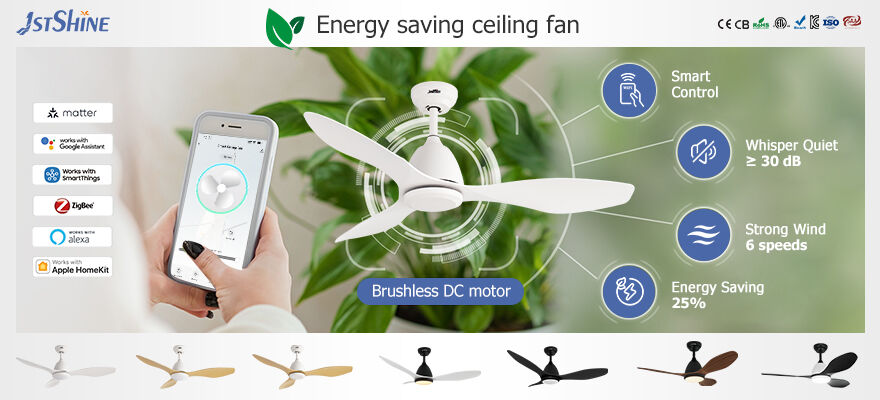 Sublimez votre espace avec nos ventilateurs de plafond intelligents intégrant un éclairage