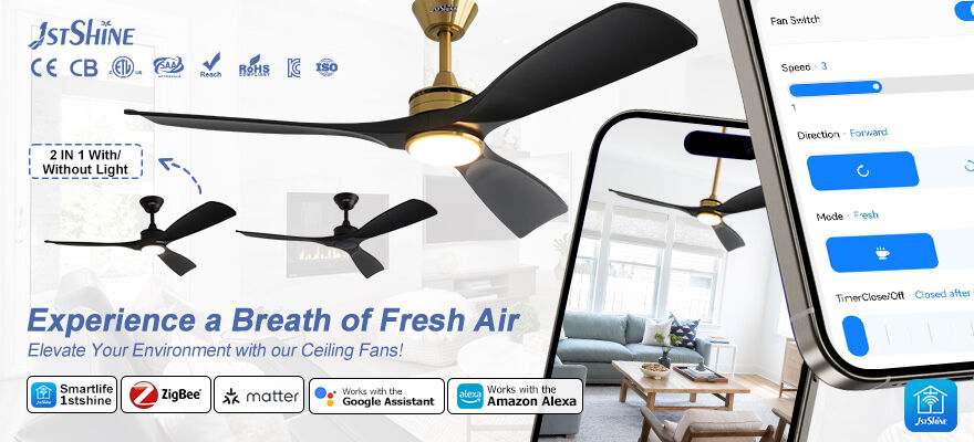 Experimente a Excelência com os Ventiladores de Teto 1stshine