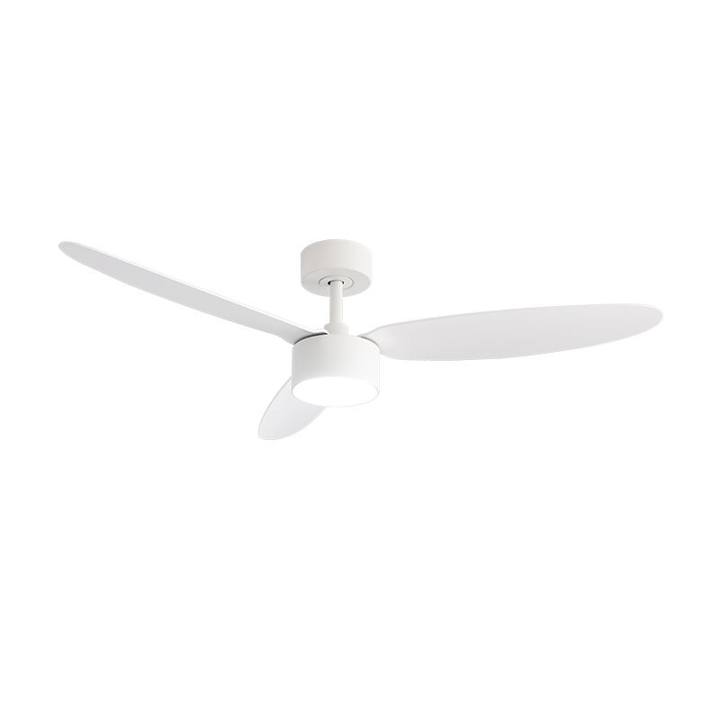 New 3-Blade Ultra Quiet Plastic Ceiling Fan Light with Remote Reversible Function Dimmable LED Lighting Energy Saving Bedroom Fan