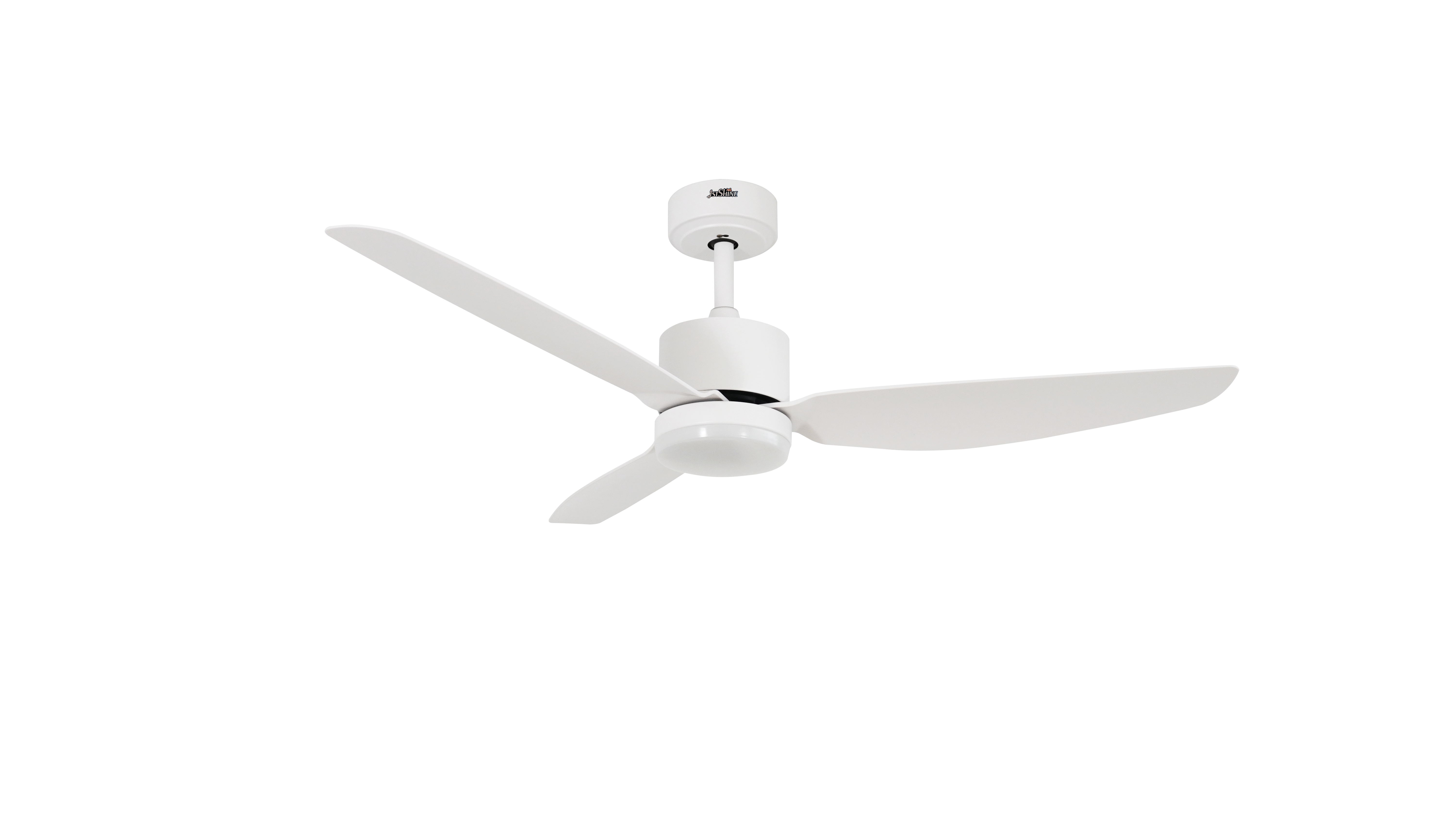 Energy-Efficient White LED Ceiling Fan with Plastic Blades smart Apple Homekit device Quiet Choice for Modern Homes