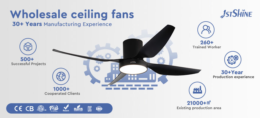 Hindi Katulad na Pagganap at Pandekorong Kagandahan ng Mga Pampalabas na Mataas na Bilis na Ceiling Fan