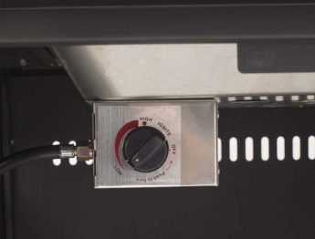Variable flame settings up to a maximum 40,000 BTU Piezo ignition ignites at the turn of a knob
