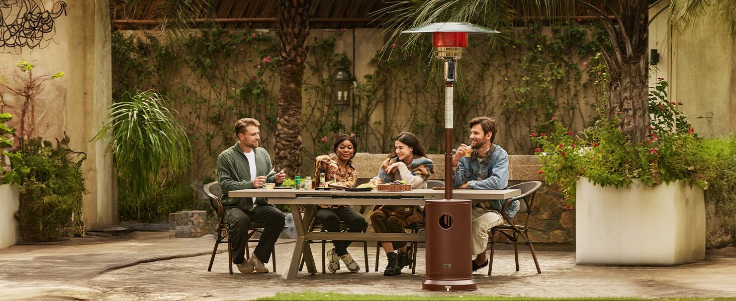 Stand Patio Heater With Tray supplier