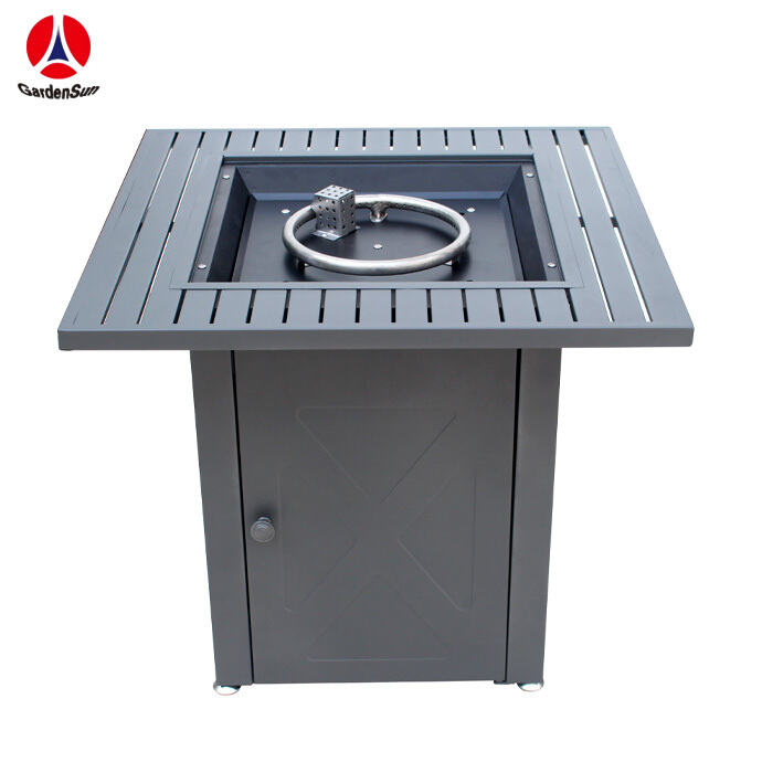 28‘’ Black Firepits for Outside Backyard