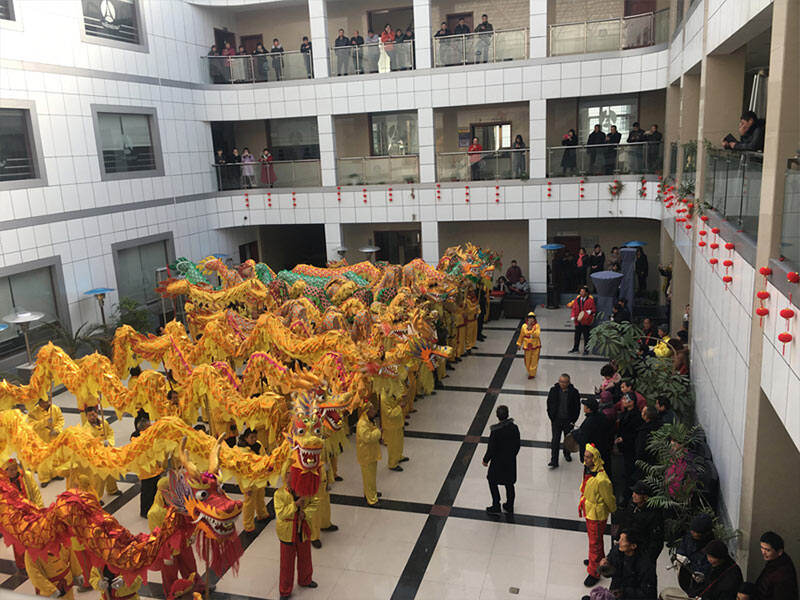 Jiangsu Gardensun Furnace Co.Ltd Dragon Dance Activities to Create a Strong New Year Atmosphere