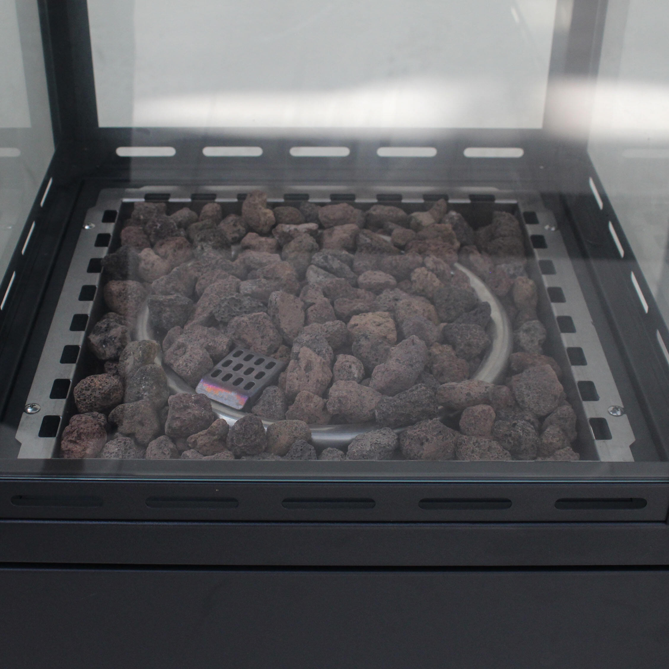 304SS burner with lava rock