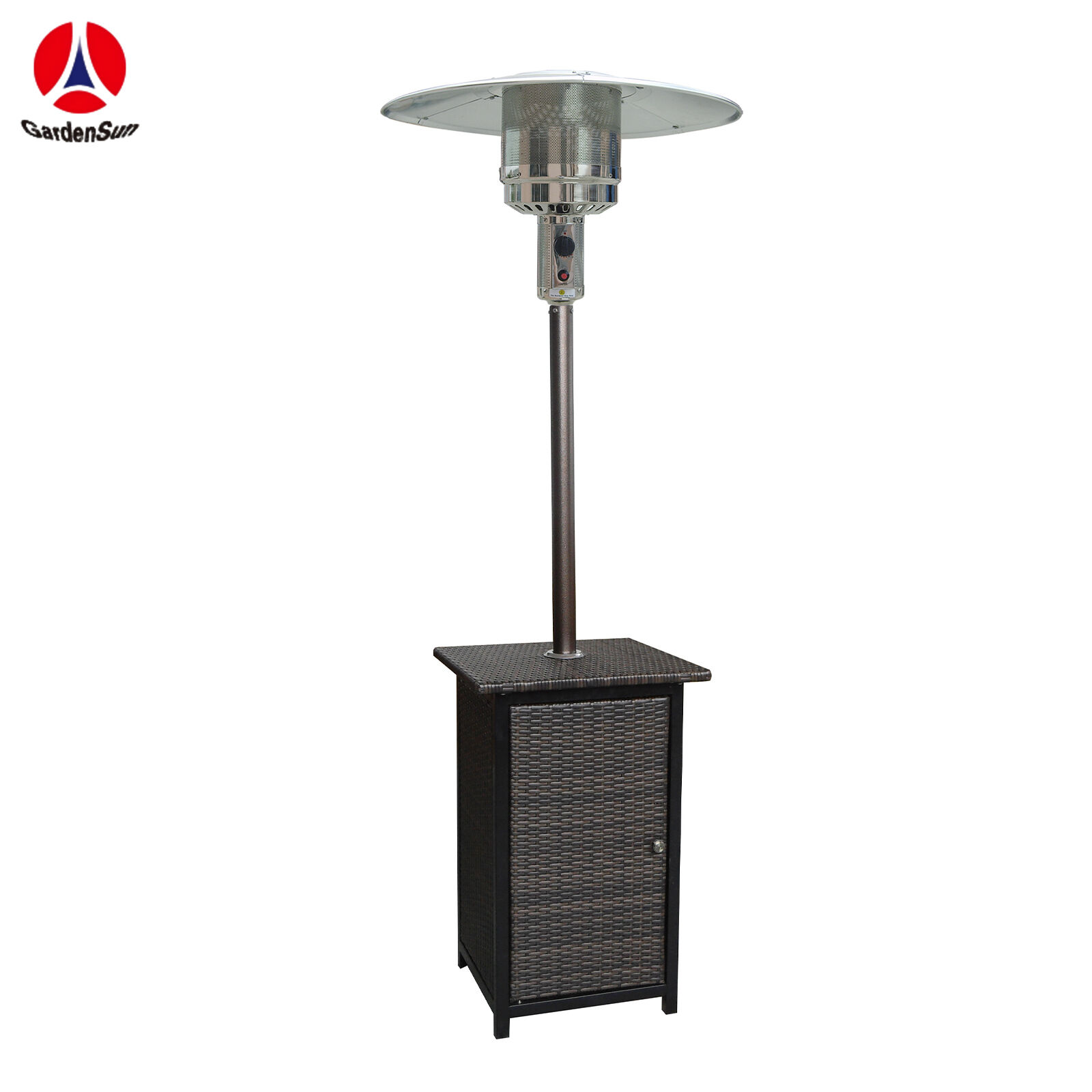Square Wicker Gas Heater