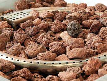 Smokerless lava rocks creat romantic and beautiful fire