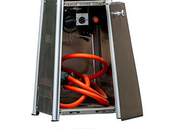 Piezo ignition and variable gas control valve