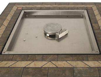 Stainless steel burner for longer life Bronze finish with tile table top