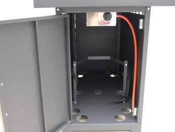 Magnetic opening door