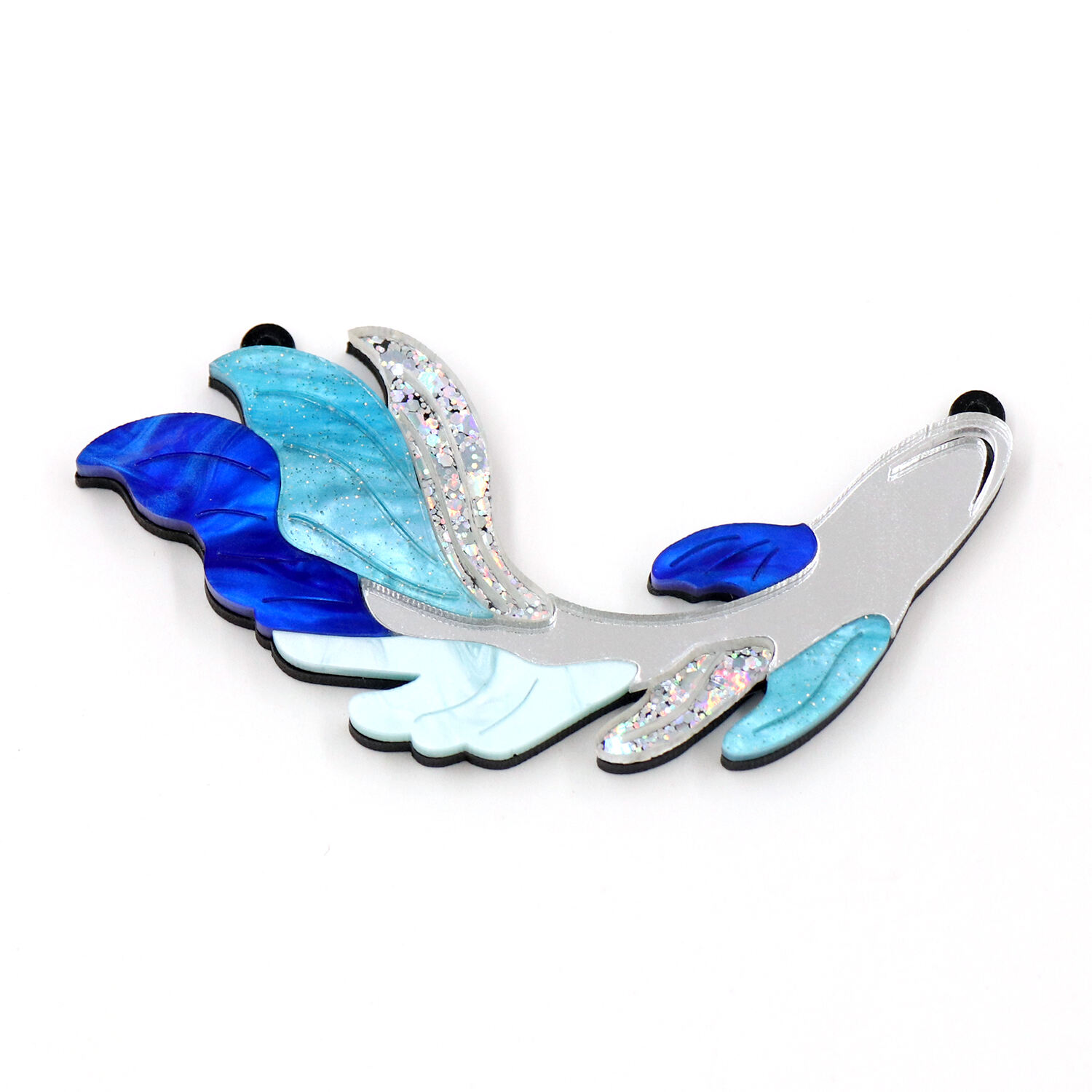 Blue Fish Laser Cut Acrylic Pendant