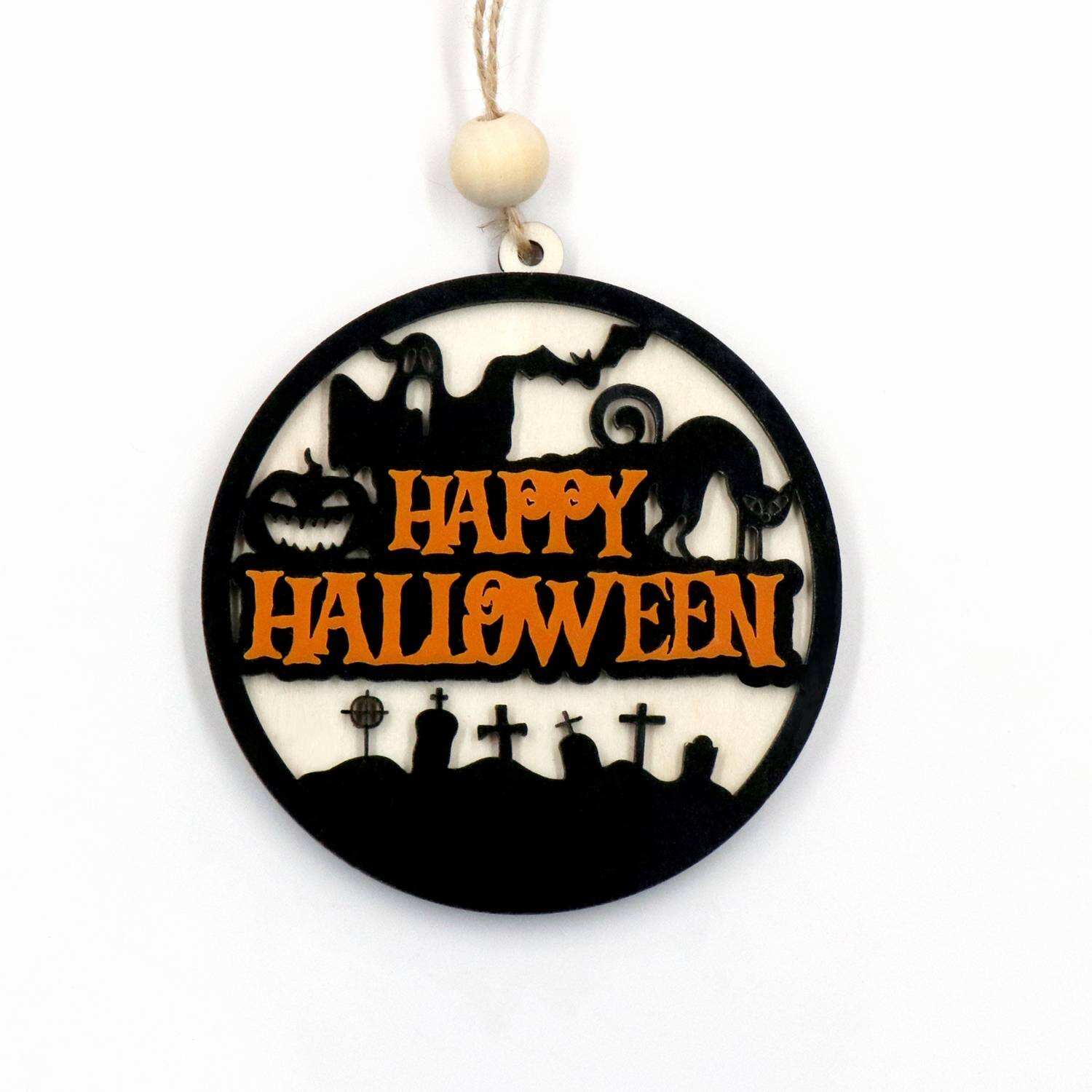 pesta Halloween acrylic liontin laser potong