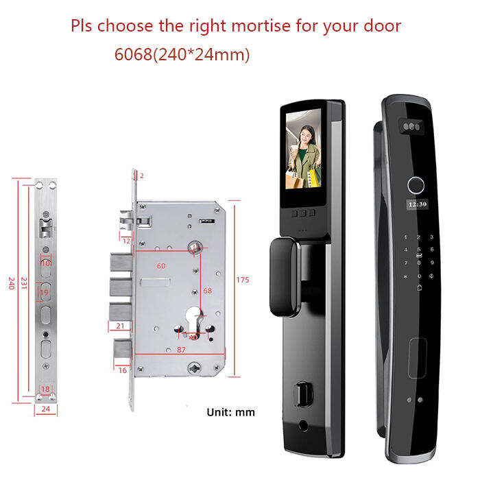 Manufacturer Price Fully Automatic Digital Lock Wifi Camera 3D Face Recognition Biometric Fingerprint Smart Door Lock XF06