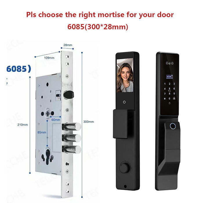 HanDaily Wholesale Automatic Fingerprint Tuya 3d Face Smart Door Lock for Front Door Digital Palm Vein Home Security Door Lock F888